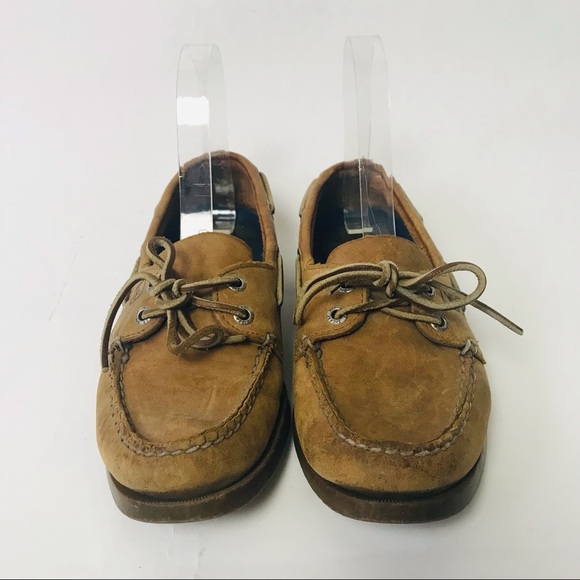 Sperry Top-Sider Leather Authentic Original AO Boat Shoes Saraha Tan Women’s 7M - Picture 2 of 12